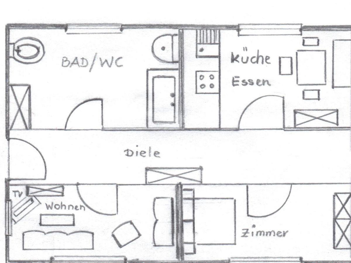 Apartment Bei Anna Schlitters Eksteriør bilde